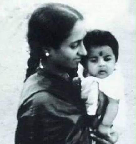 In Amma's arms